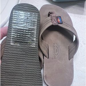 Kids rainbow flip flops